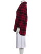 Reformation Plaid Print Peacoat