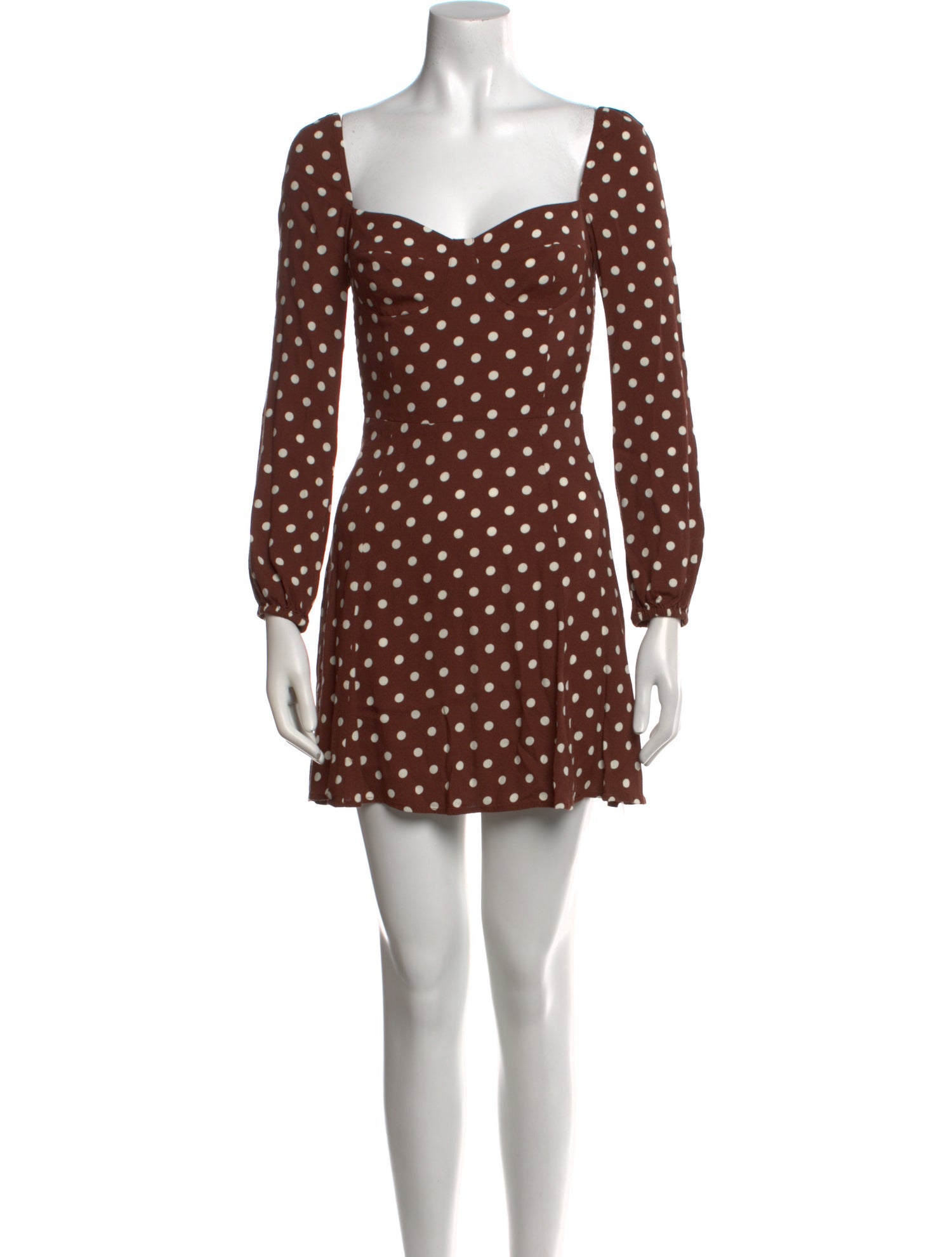 Reformation Polka Dot Print Mini Dress