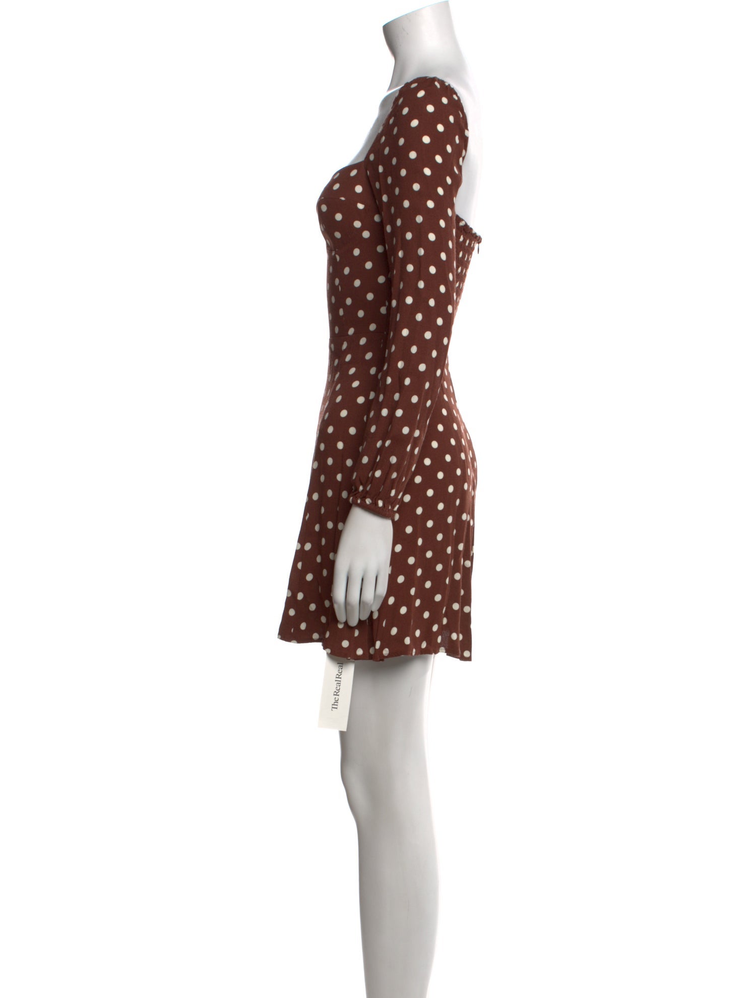 Reformation Polka Dot Print Mini Dress