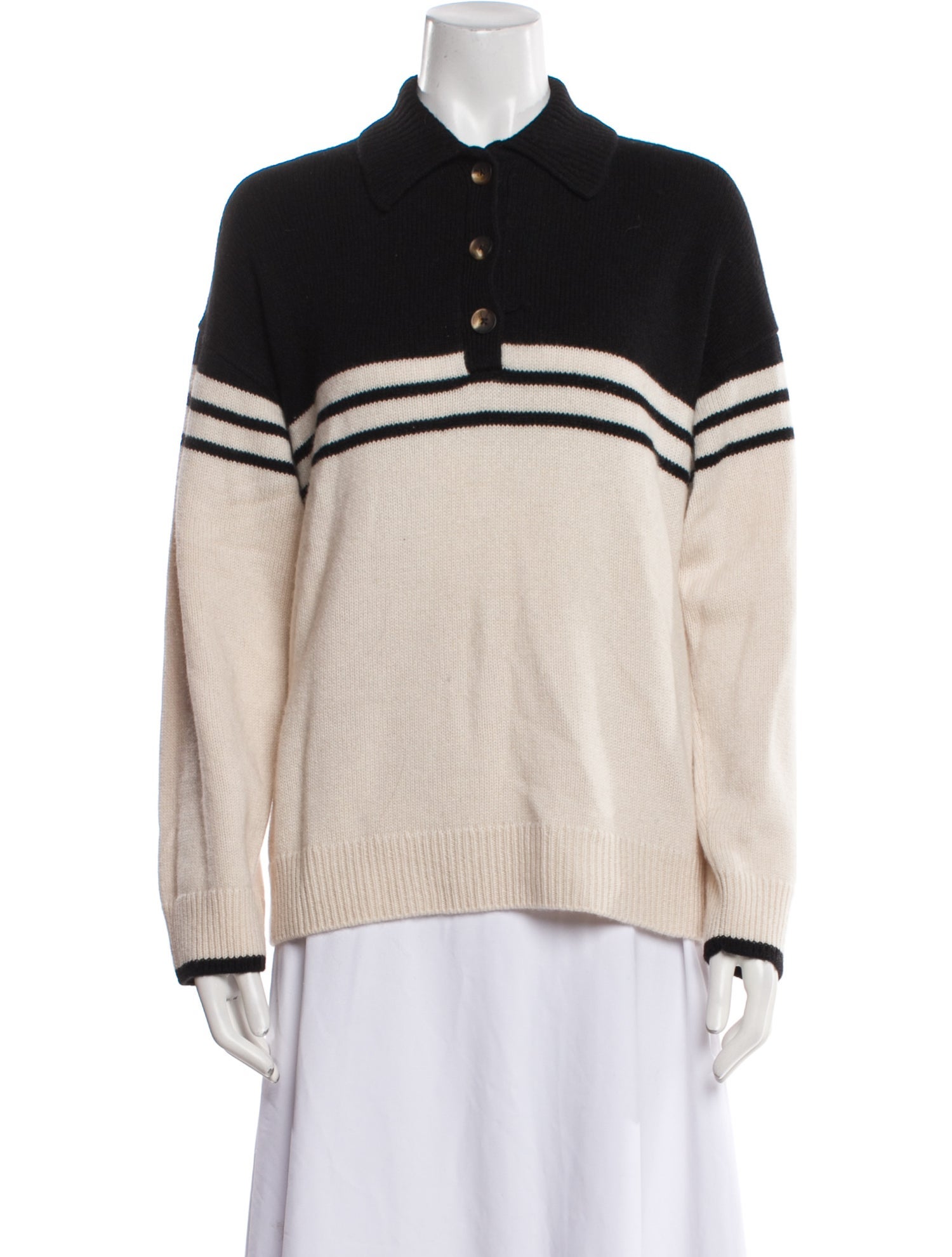 Reformation Cashmere Striped Sweater