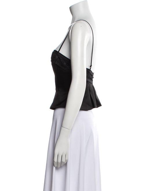 Reformation Square Neckline Sleeveless Crop Top