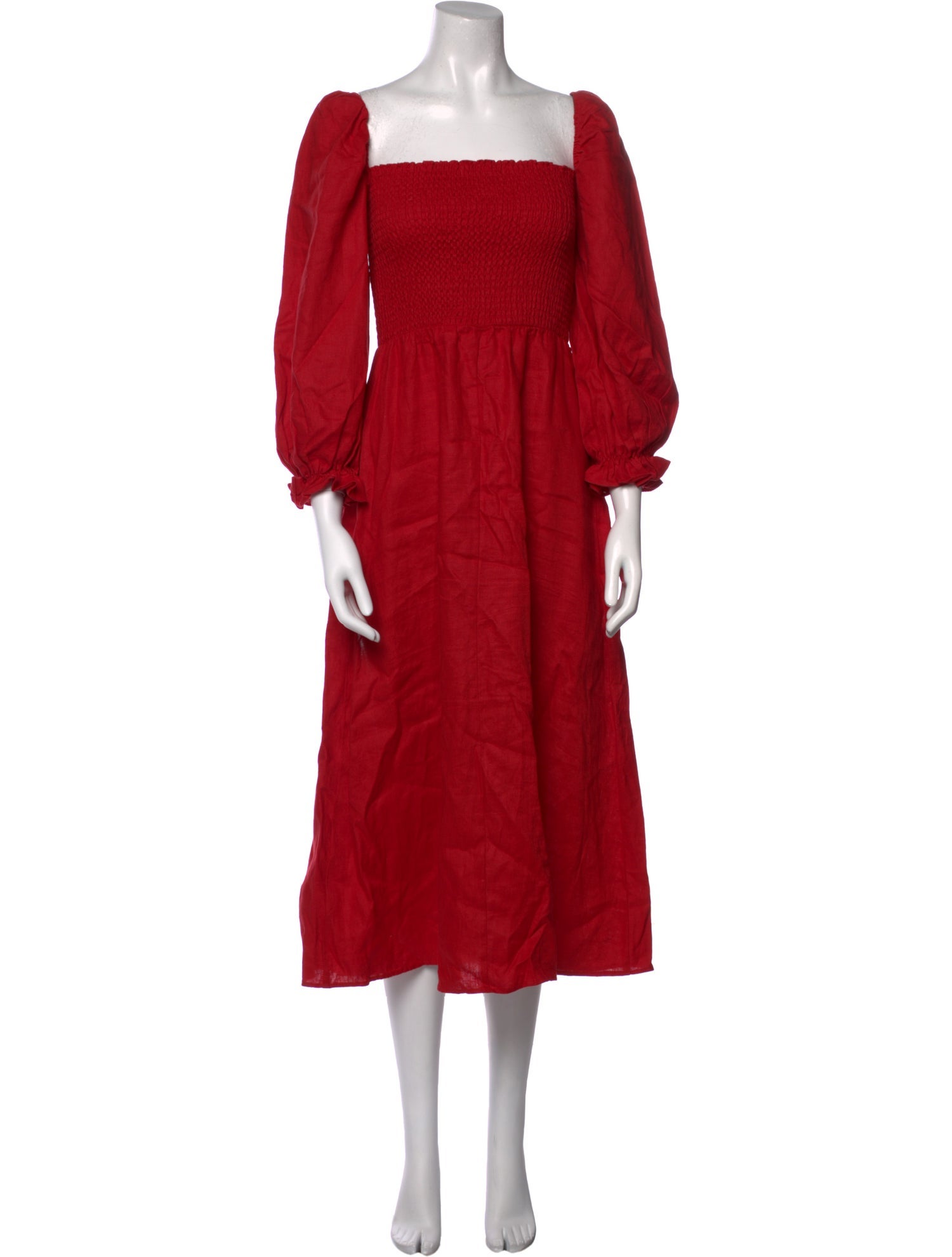 Reformation Linen Midi Length Dress