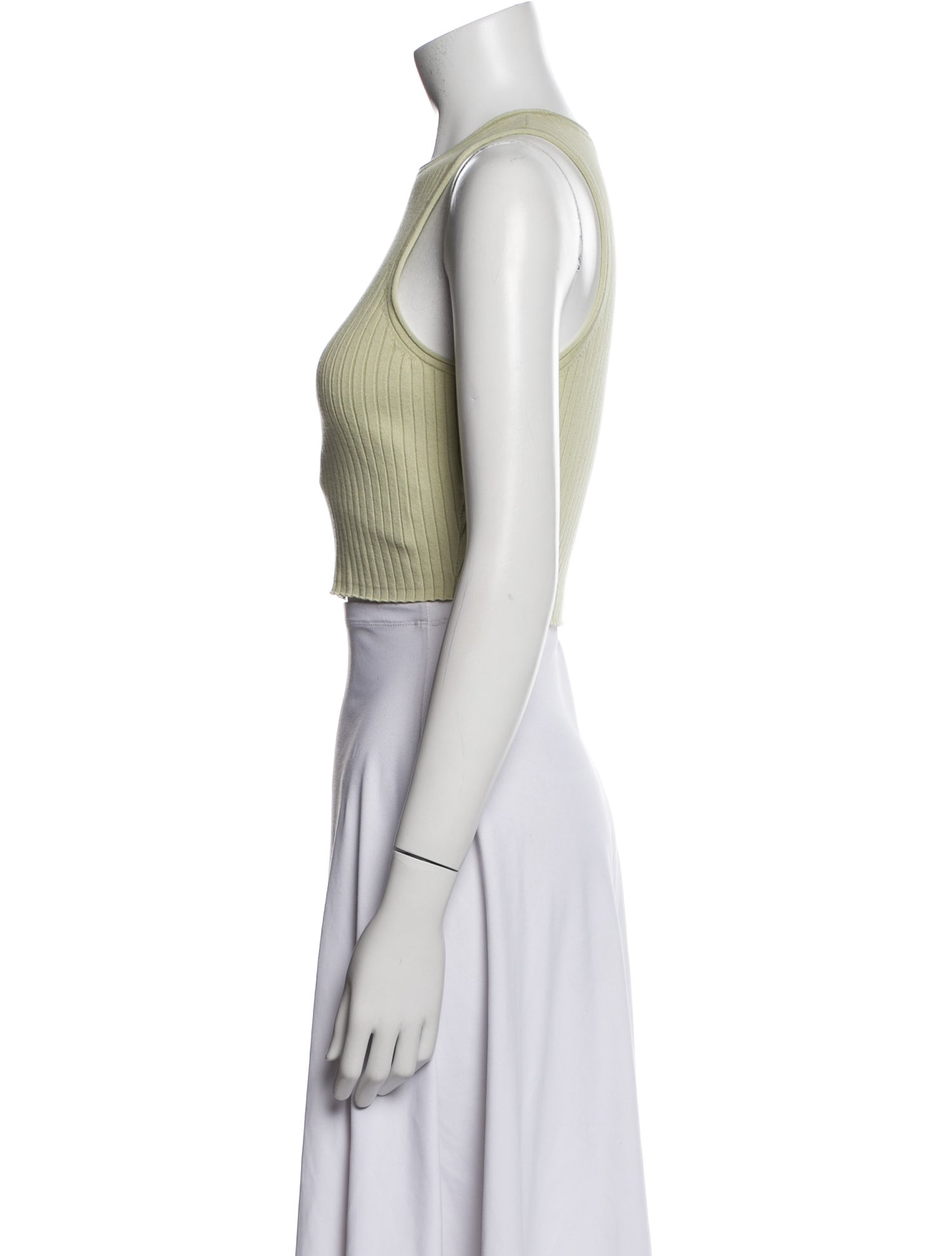 Reformation Crew Neck Sleeveless Crop Top