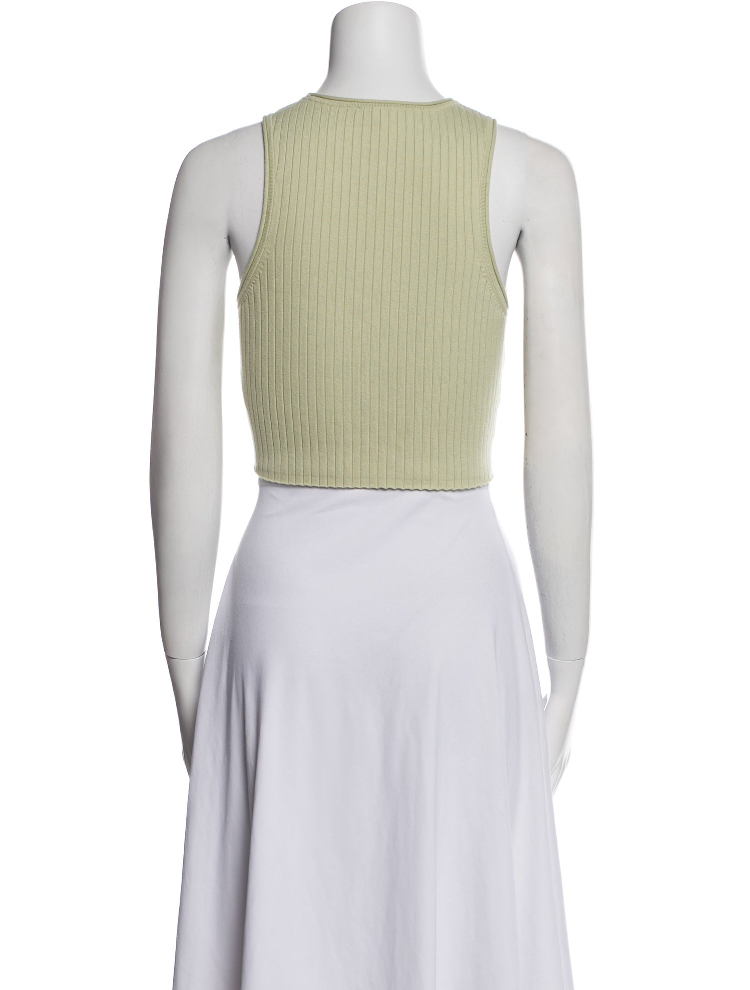 Reformation Crew Neck Sleeveless Crop Top
