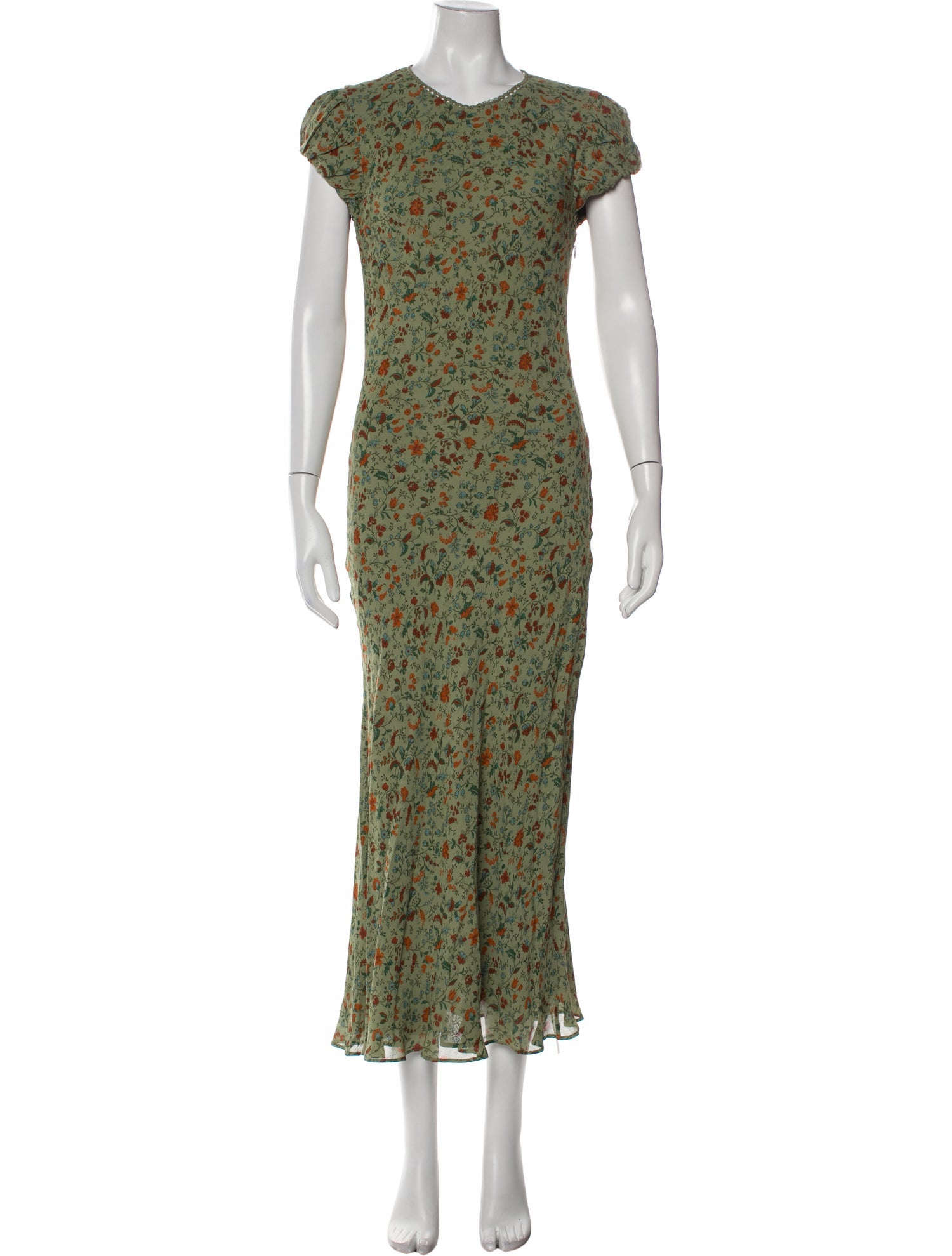 Reformation Floral Print Long Dress