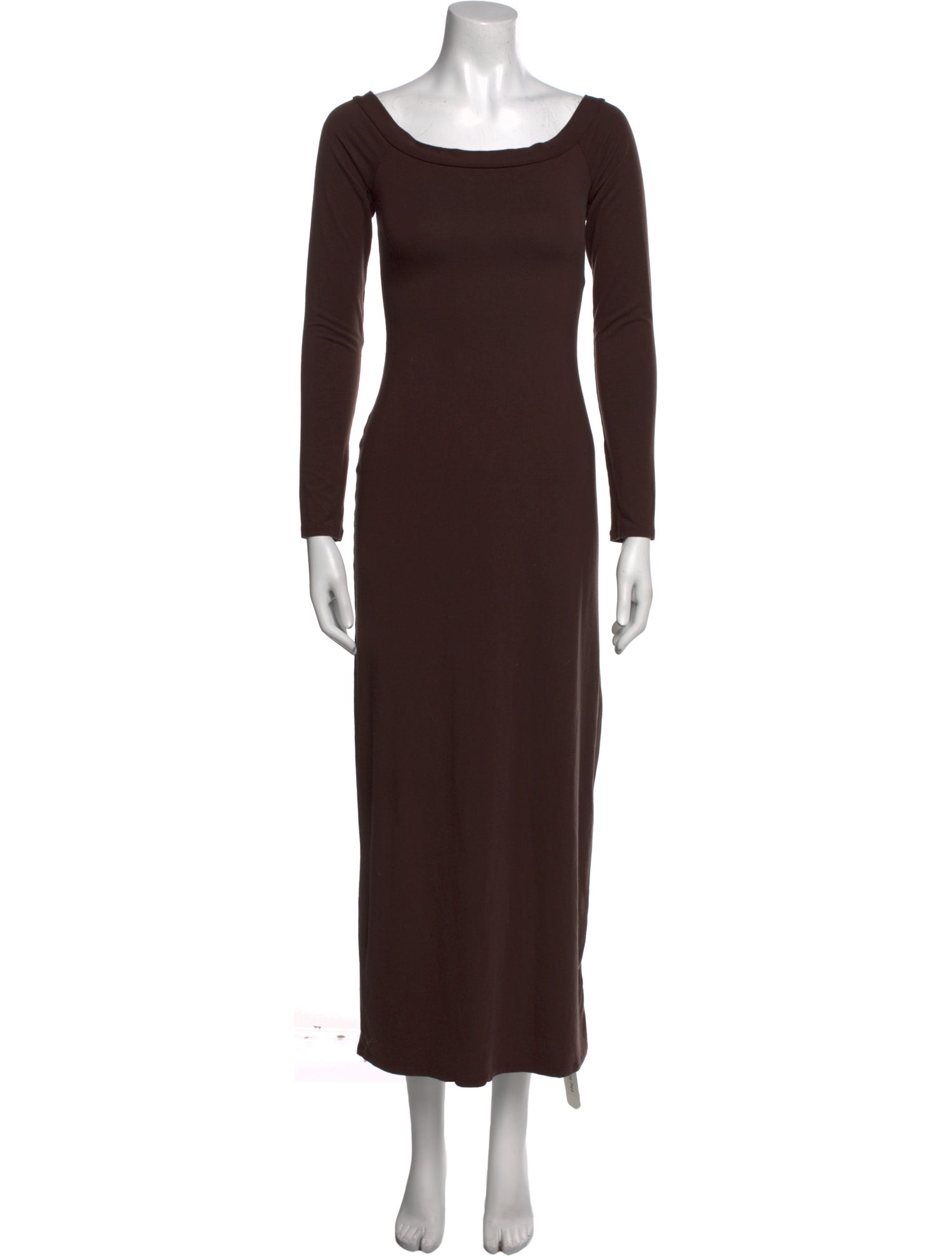 Reformation Bateau Neckline Midi Length Dress