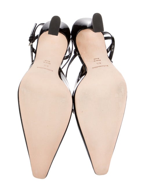 Reformation Patent Leather Slingback Pumps