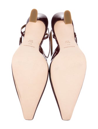 Reformation Leather Slingback Pumps