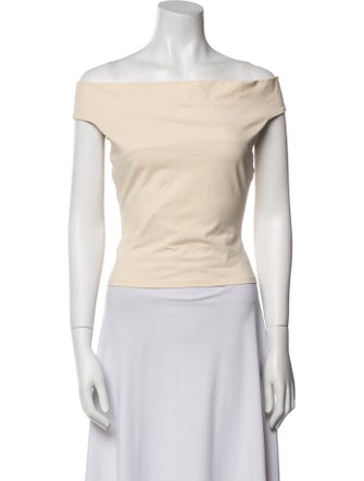 Reformation Off-The-Shoulder Sleeveless Crop Top