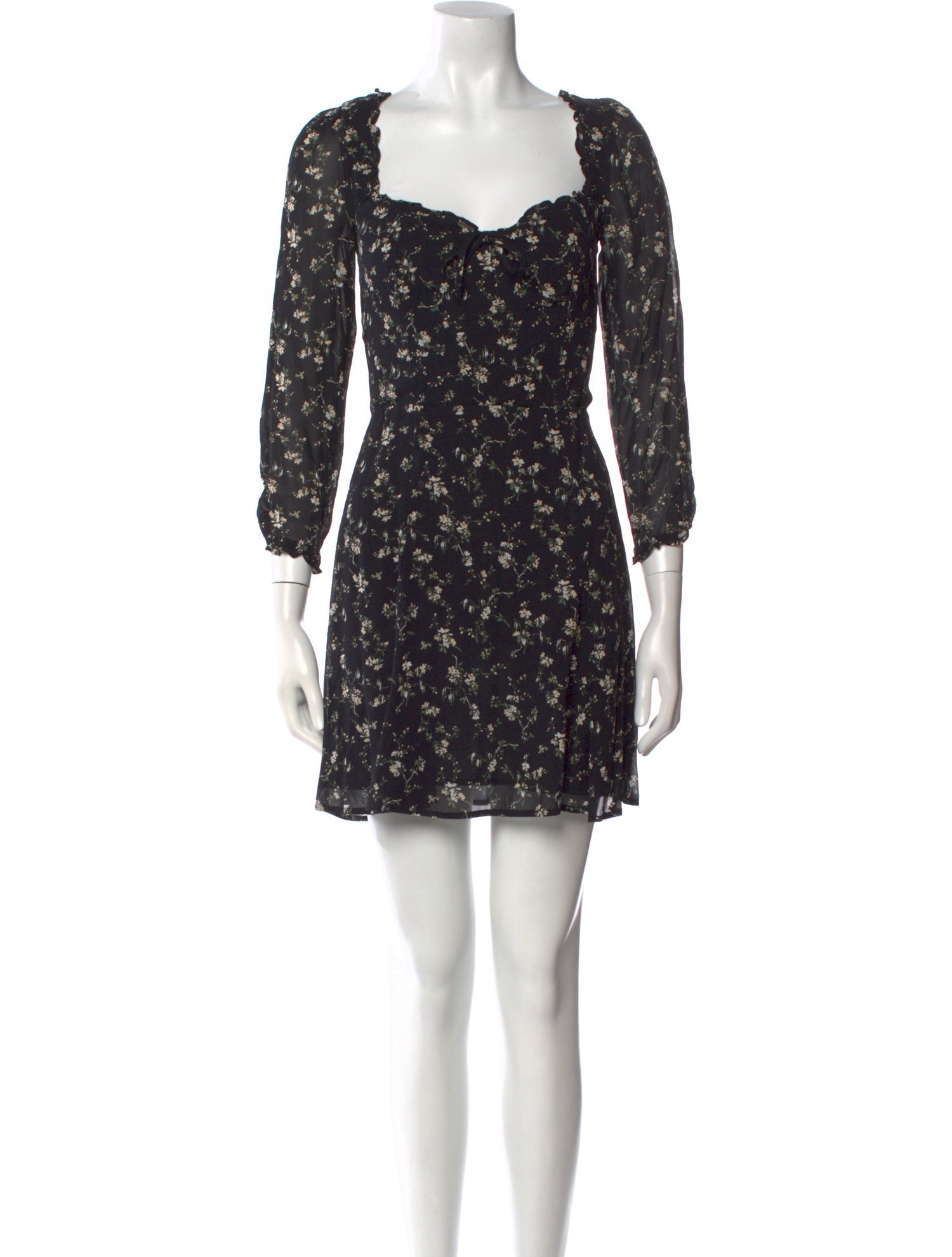 Reformation Floral Print Mini Dress