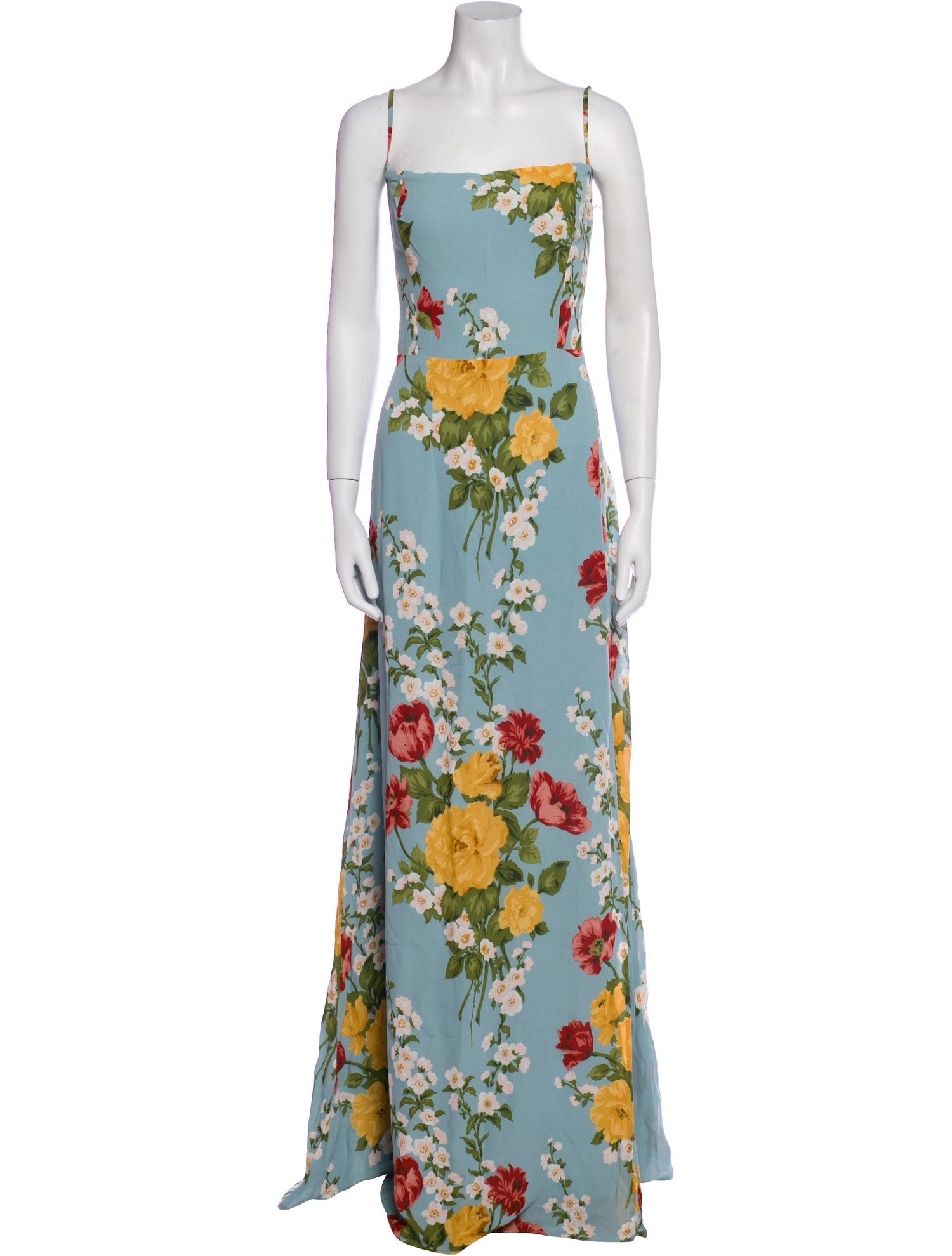 Reformation Floral Print Long Dress w/ Tags