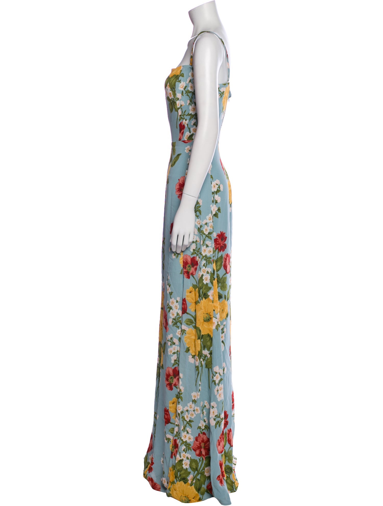 Reformation Floral Print Long Dress w/ Tags