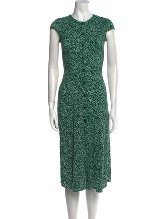 Reformation Printed Midi Length Dress
