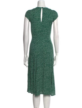 Reformation Printed Midi Length Dress