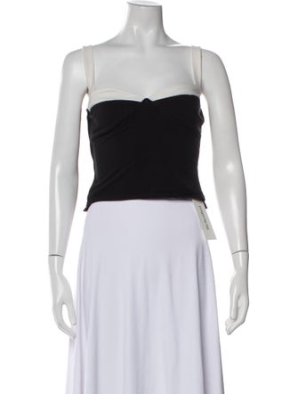 Reformation Square Neckline Sleeveless Crop Top