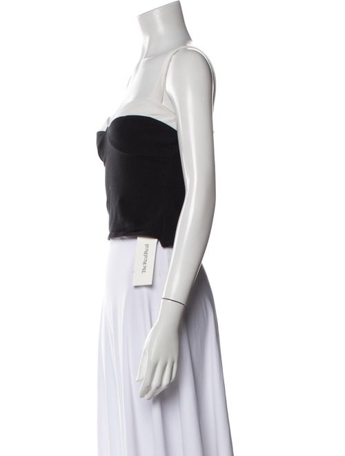Reformation Square Neckline Sleeveless Crop Top