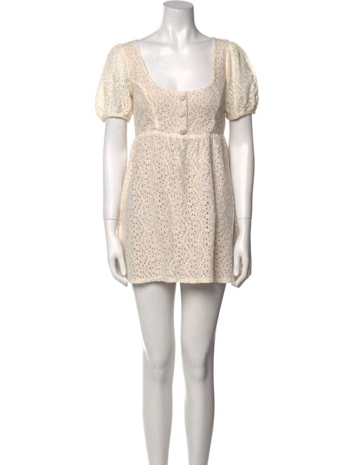 Reformation Lace Pattern Mini Dress