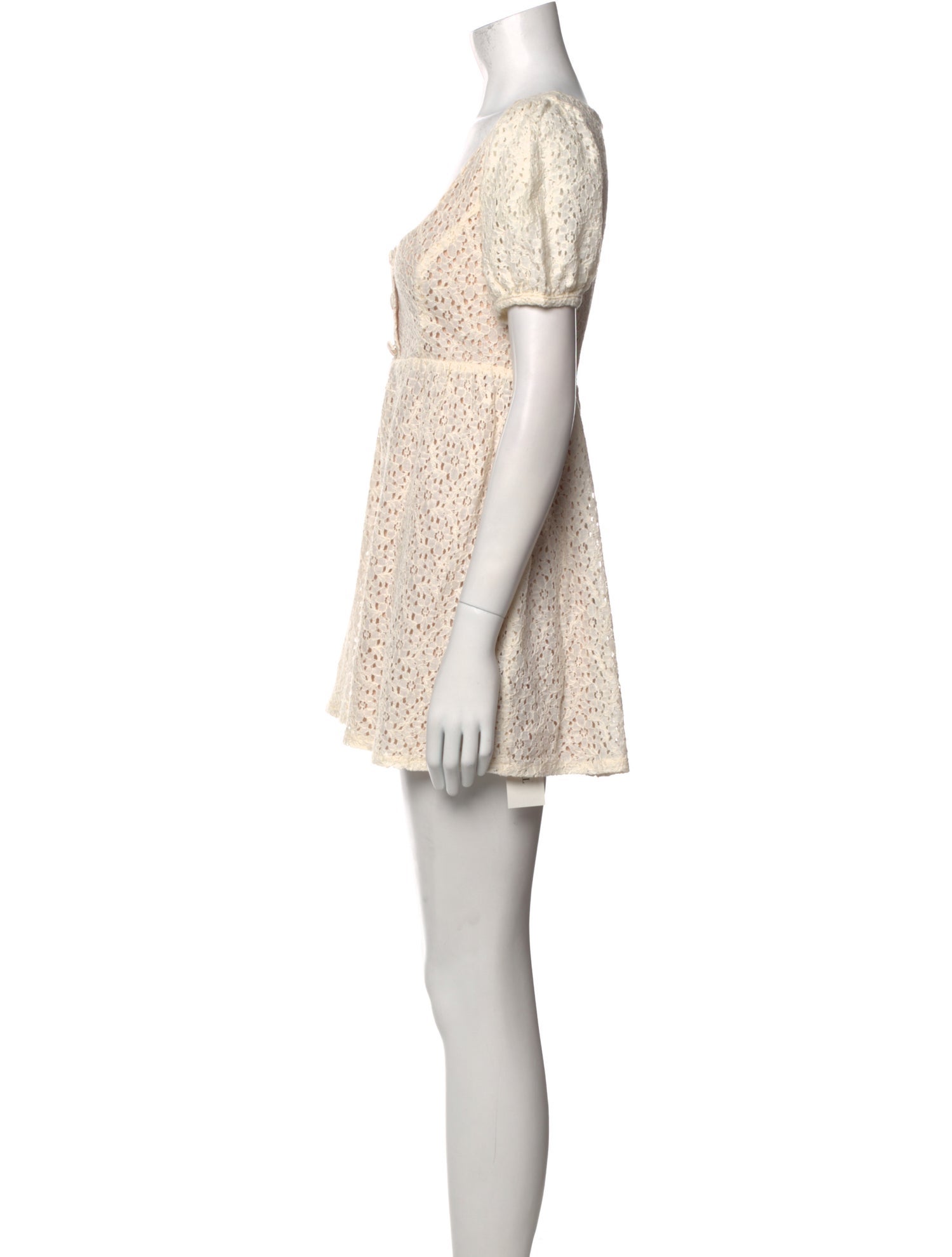 Reformation Lace Pattern Mini Dress