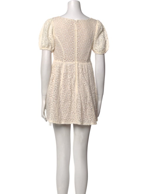 Reformation Lace Pattern Mini Dress