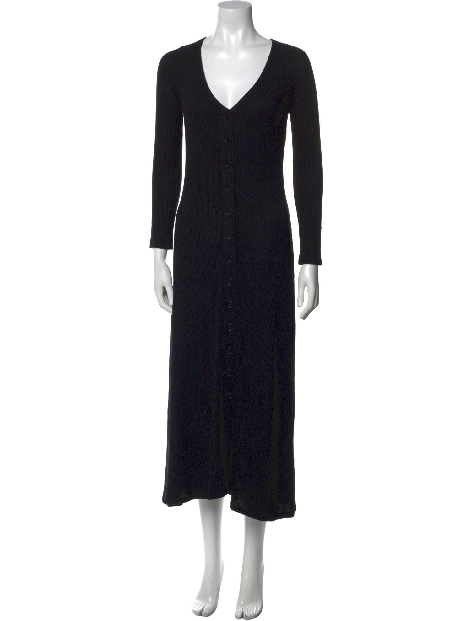 Reformation V-Neck Midi Length Dress