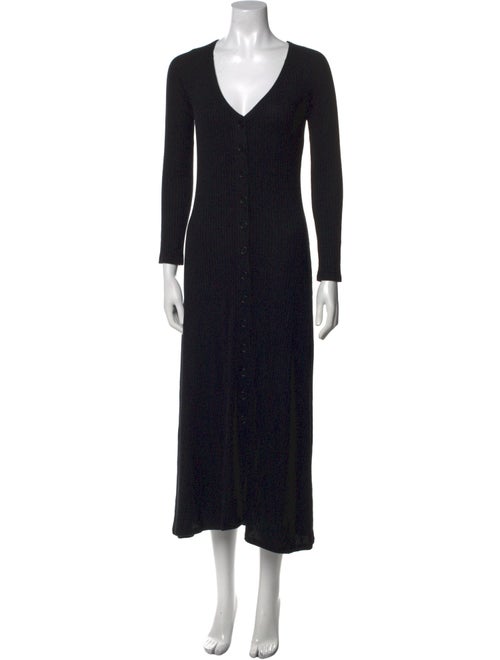 Reformation V-Neck Midi Length Dress