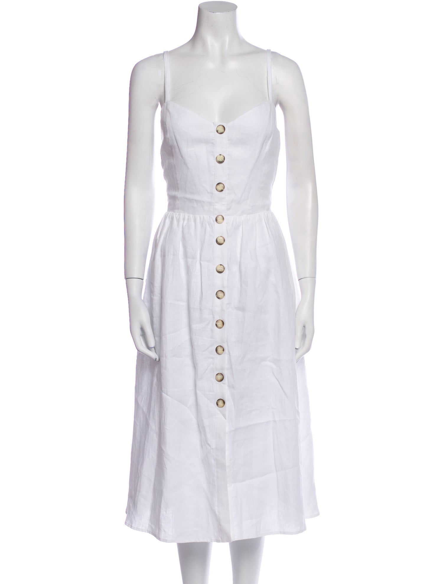 Reformation Linen Midi Length Dress