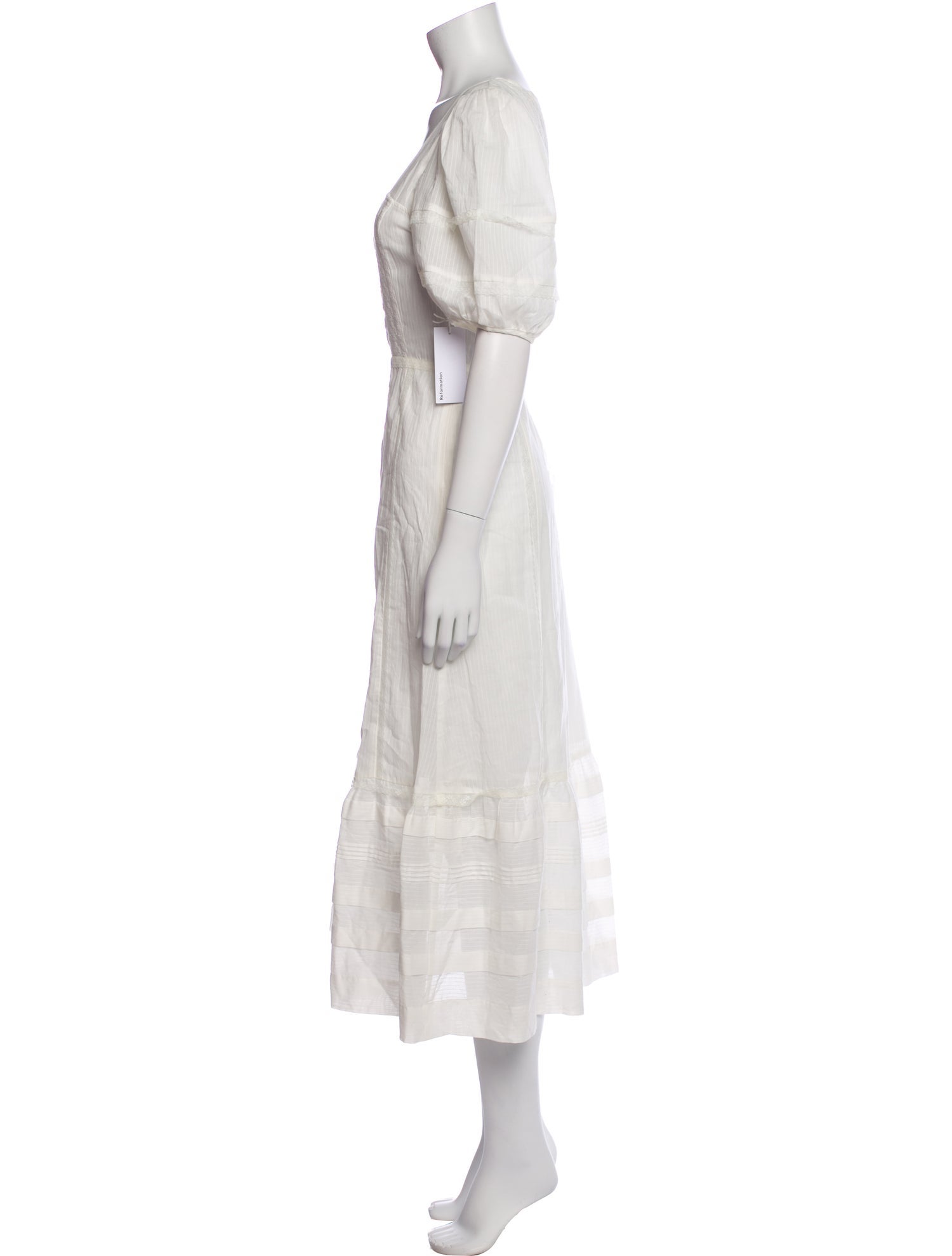 Reformation Square Neckline Long Dress