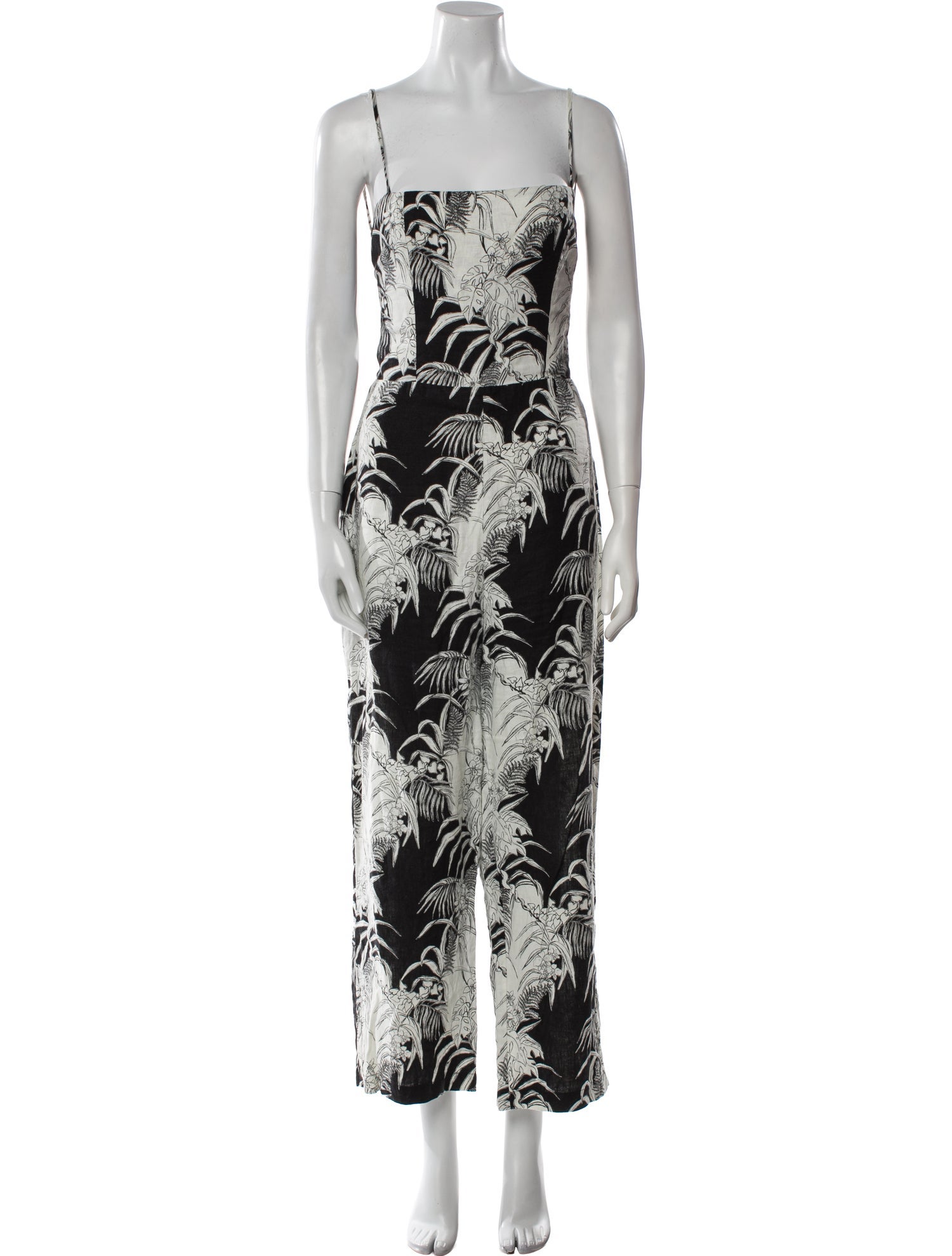 Reformation Linen Printed Jumpsuit