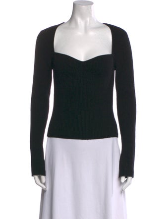 Reformation Cashmere Square Neckline Top
