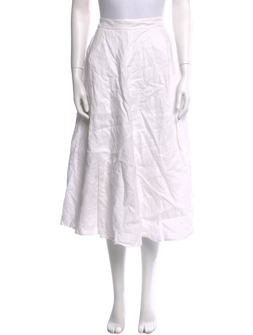 Reformation Linen Midi Length Skirt