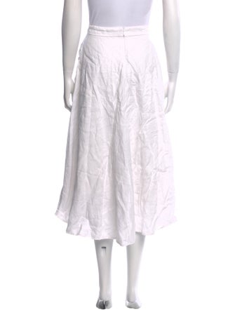 Reformation Linen Midi Length Skirt