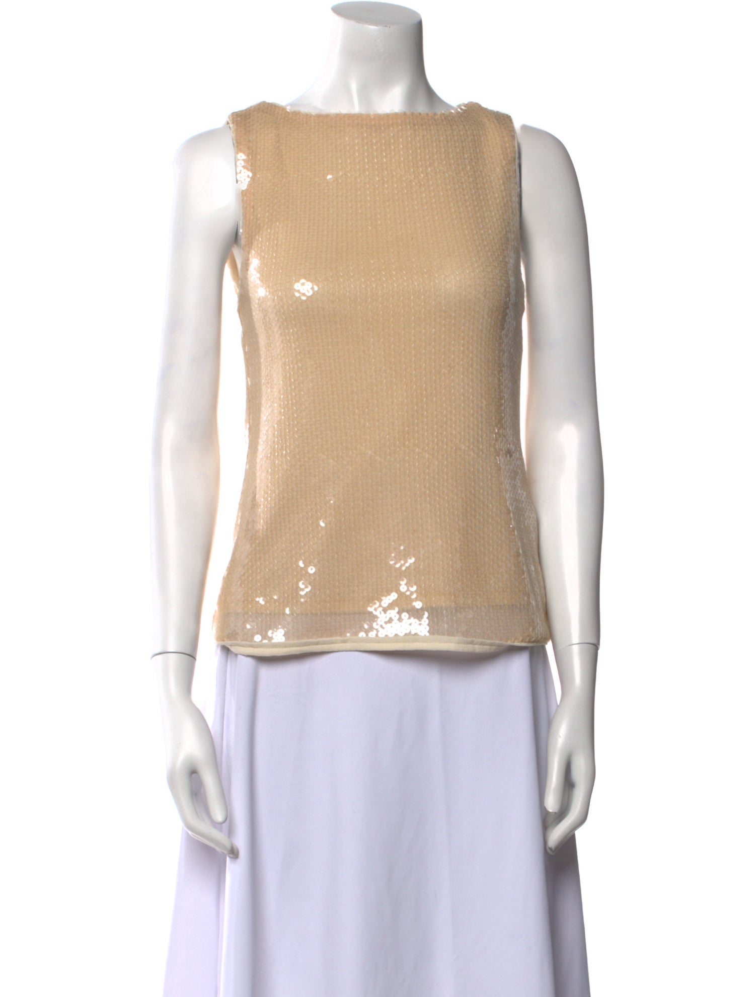 Reformation Bateau Neckline Sleeveless Top