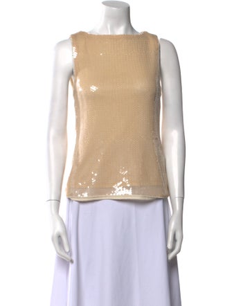 Reformation Bateau Neckline Sleeveless Top