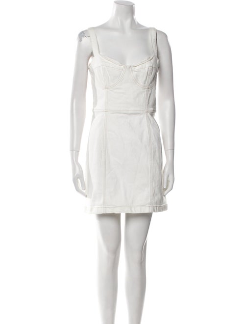 Reformation Square Neckline Mini Dress