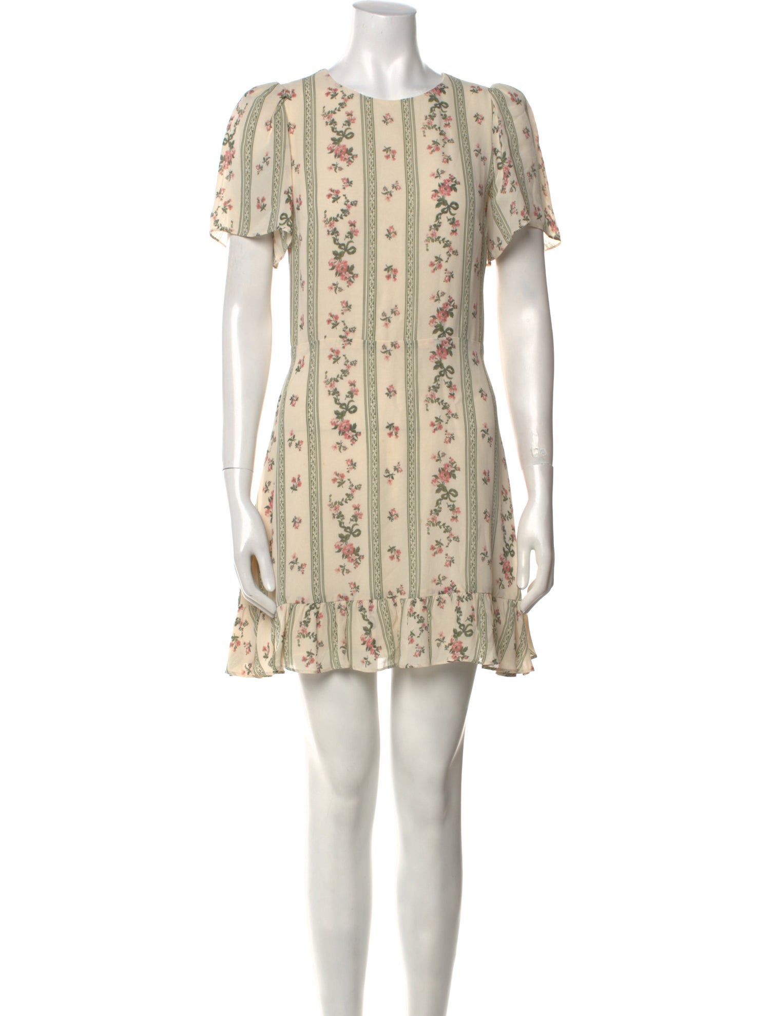 Reformation Floral Print Mini Dress