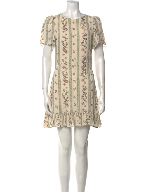 Reformation Floral Print Mini Dress