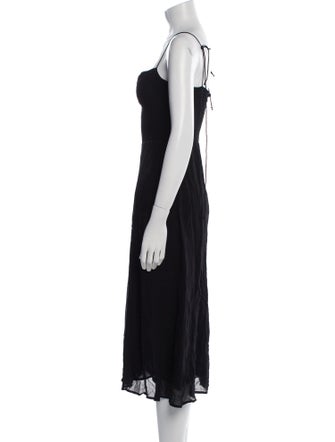 Reformation Square Neckline Knee-Length Dress
