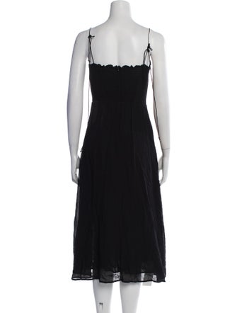 Reformation Square Neckline Knee-Length Dress