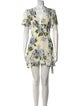 Reformation Floral Print Mini Dress