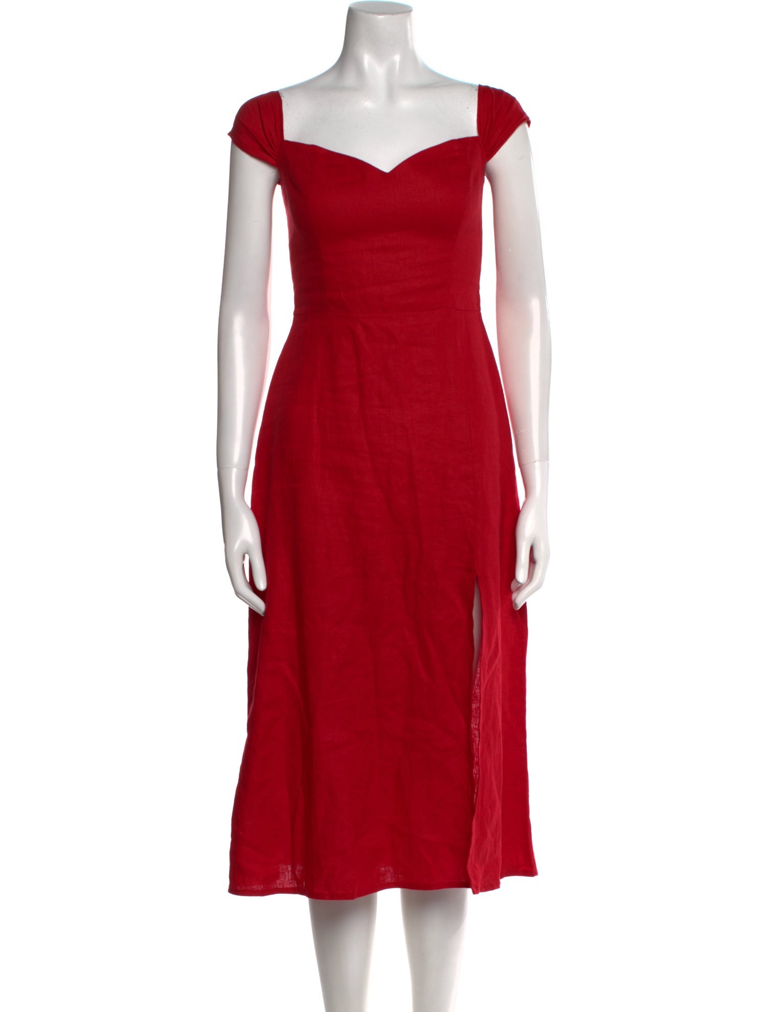 Reformation Linen Midi Length Dress