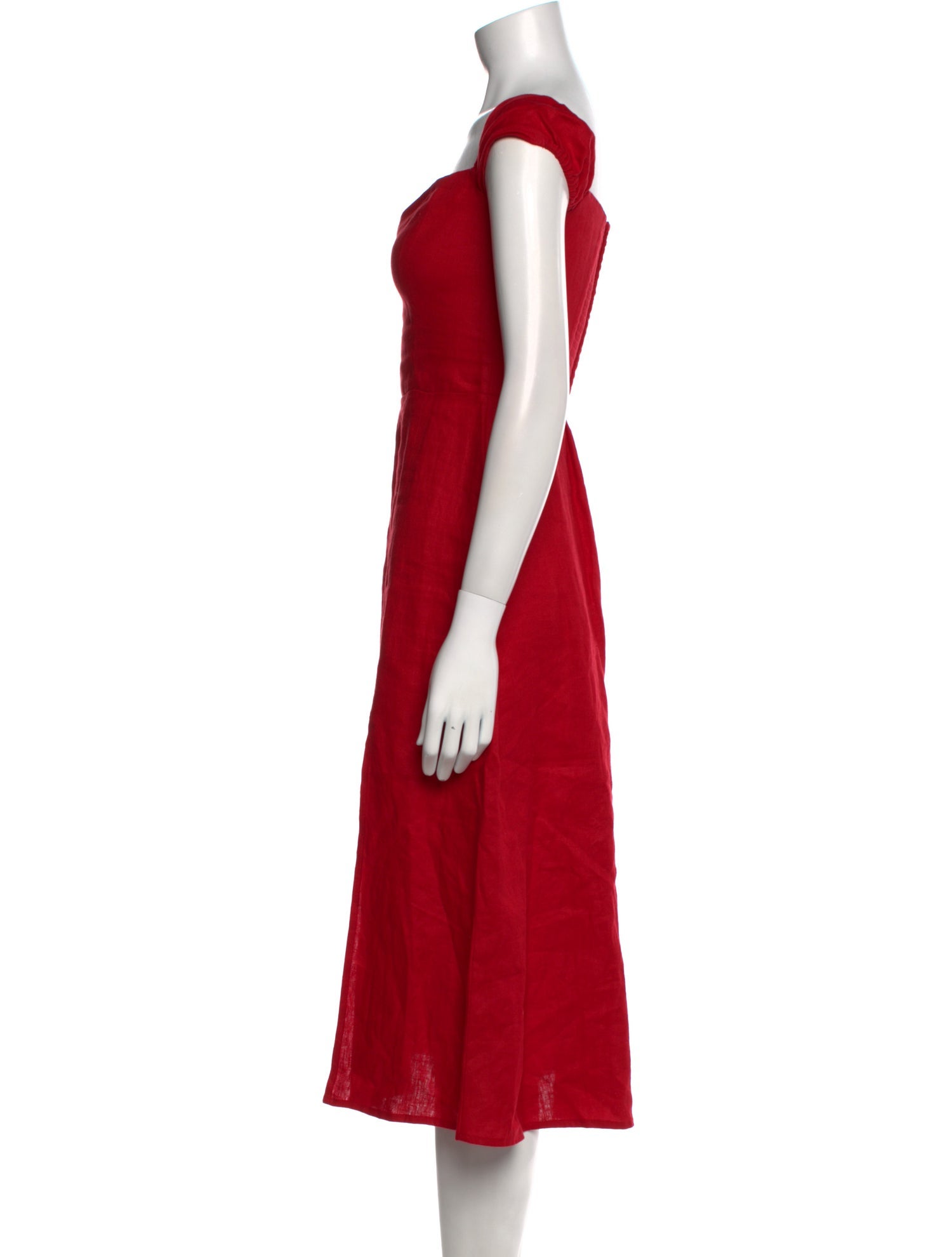 Reformation Linen Midi Length Dress