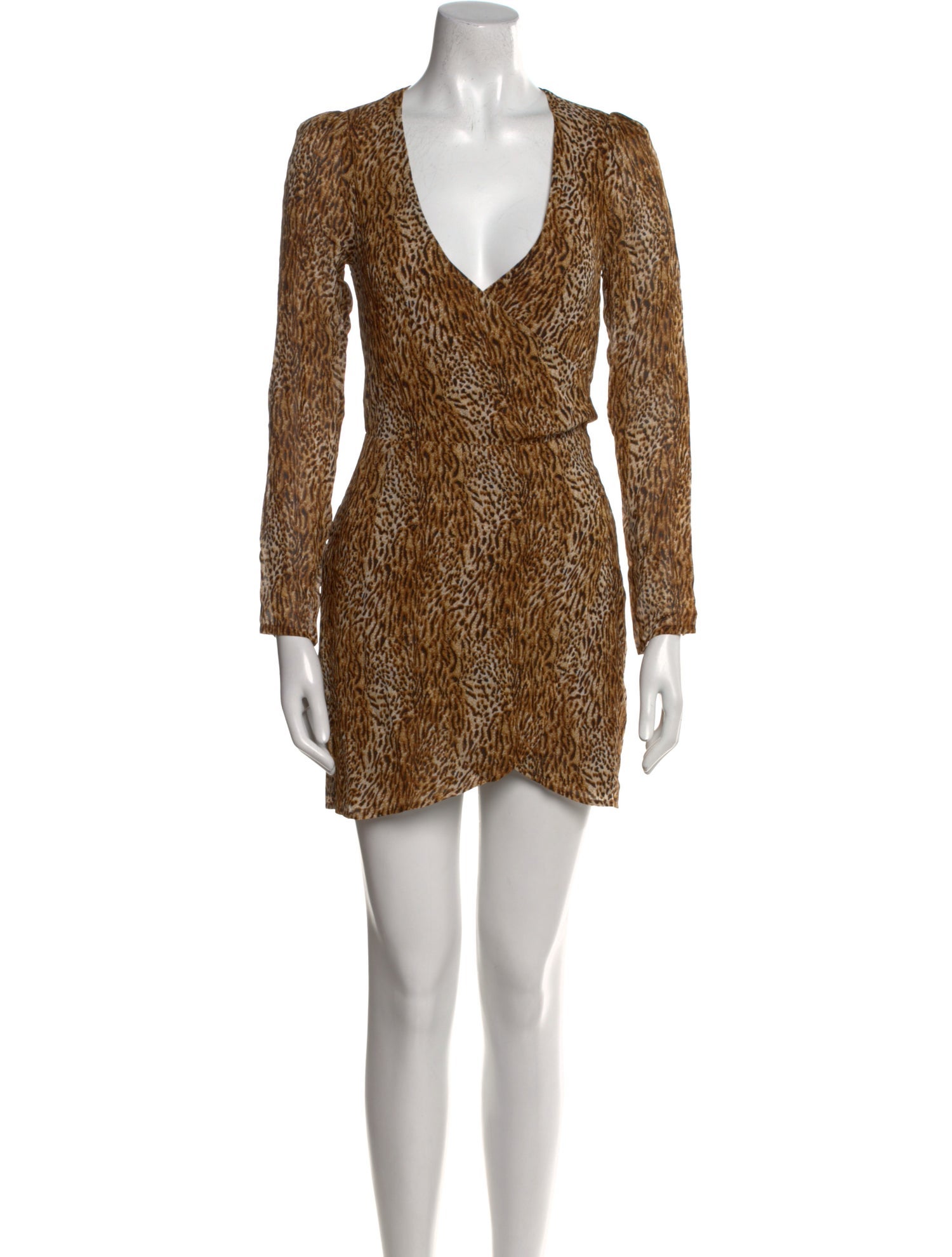 Reformation Animal Print Mini Dress