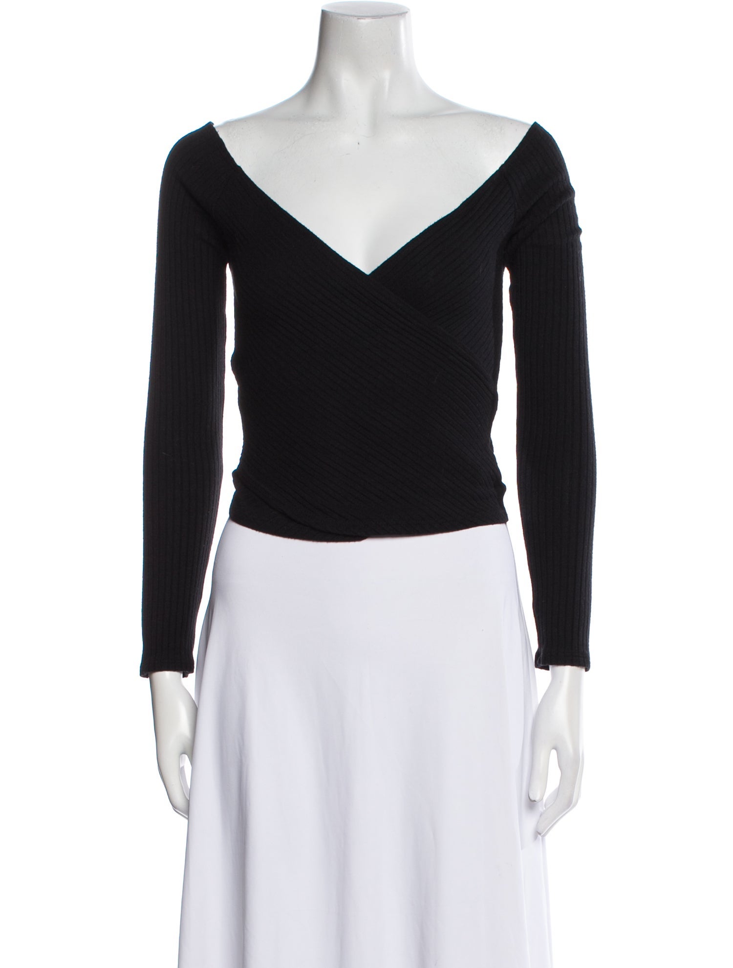 Reformation V-Neck Three-Quarter Sleeve Bodysuit