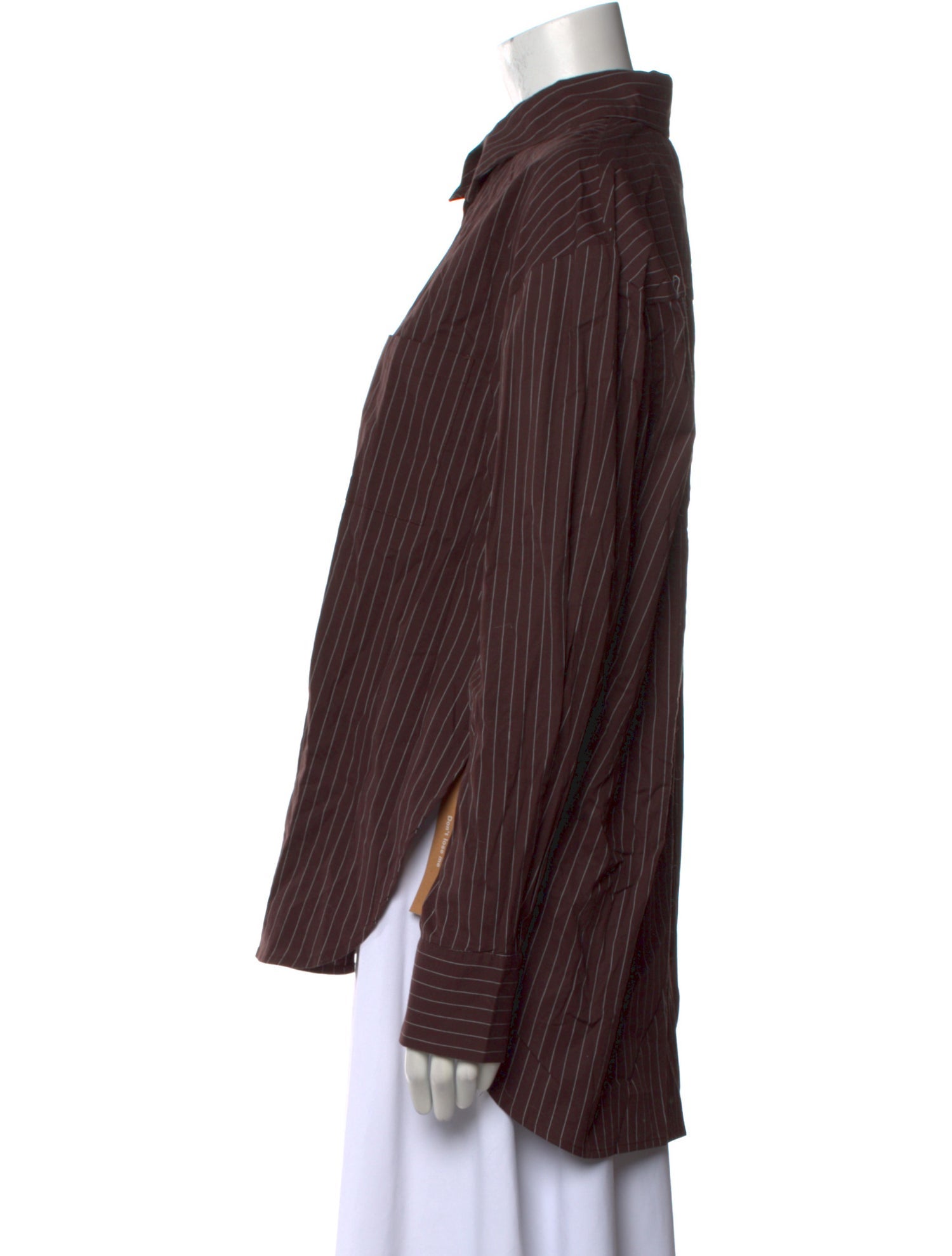 Reformation Striped Long Sleeve Button-Up Top w/ Tags