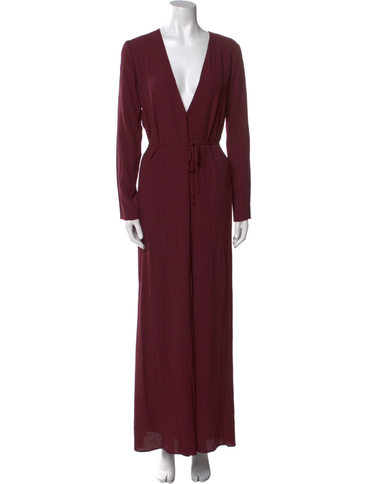 Reformation V-Neck Long Dress