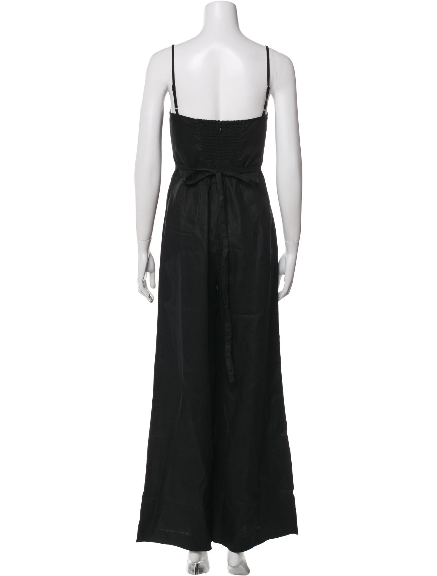 Reformation Linen Square Neckline Jumpsuit