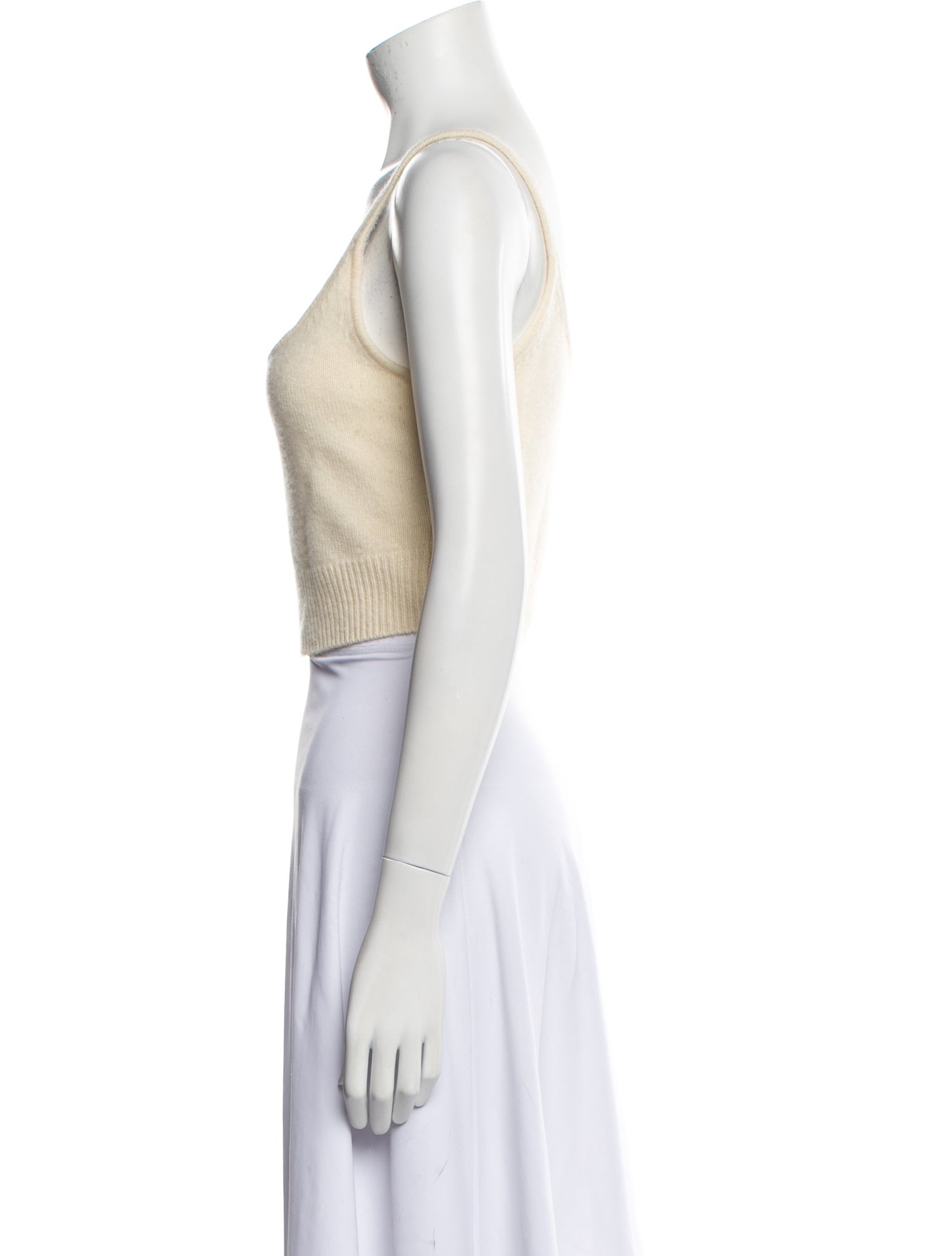 Reformation Cashmere Scoop Neck Crop Top