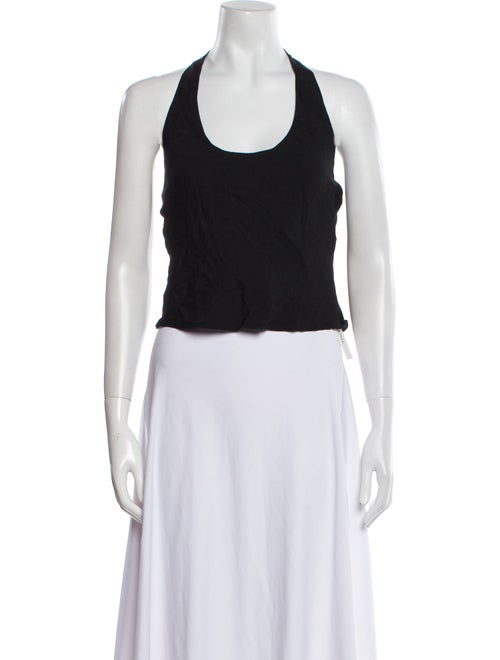 Reformation Halterneck Sleeveless Crop Top