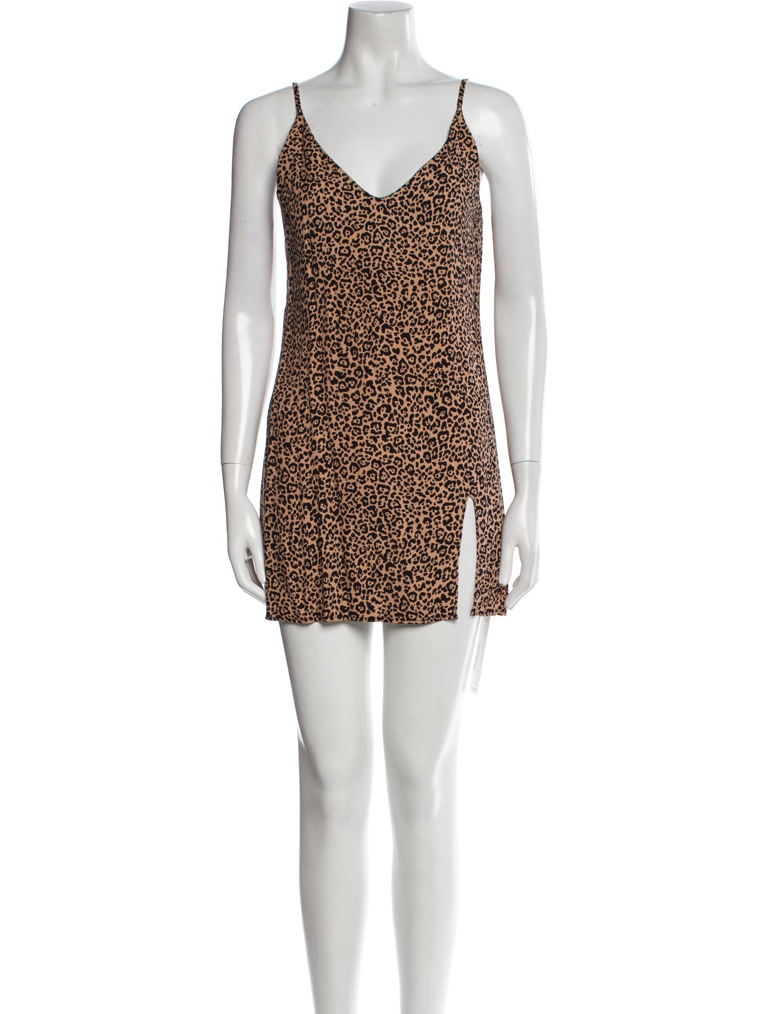 Reformation Animal Print Mini Dress