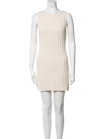 Reformation Bateau Neckline Mini Dress